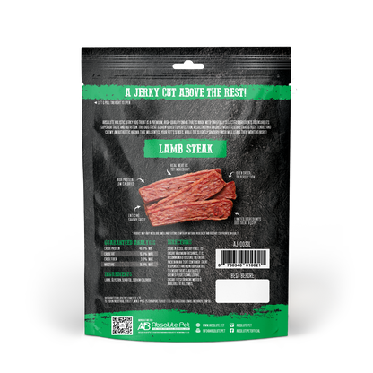 Absolute Holistic Grain Free Dog Treats | Lamb Jerky Steak