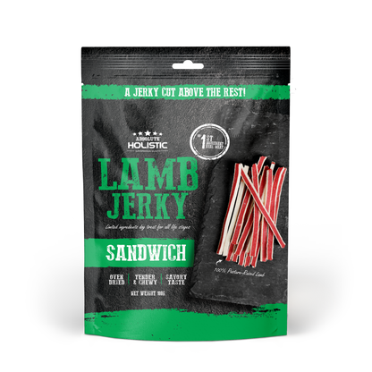 Absolute Holistic Grain Free Dog Treats | Lamb Jerky Sandwich