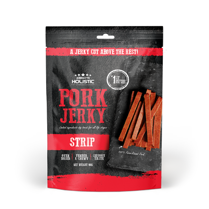 Absolute Holistic Grain Free Dog Treats | Pork Jerky Loin Strip