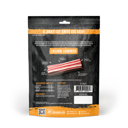Absolute Holistic Grain Free Treats for Dog - Salmon Jerky Sandwich (100g)