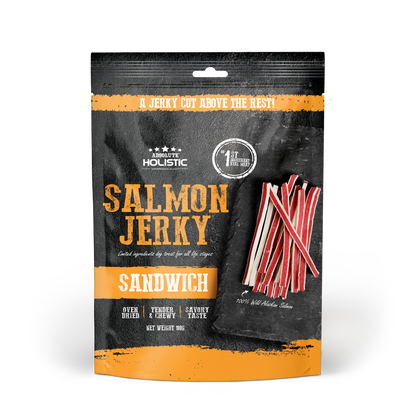 Absolute Holistic Grain Free Dog Treats | Salmon Jerky Sandwich