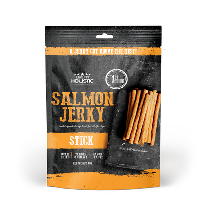 Absolute Holistic Grain Free Dog Treats | Salmon Jerky Loin Stick