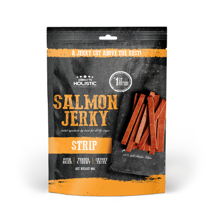 Absolute Holistic Grain Free Dog Treats | Salmon Jerky Loin Strip
