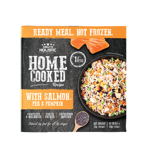 Absolute Holistic Home Cooked Recipe | Salmon, Peas & Pumpkin