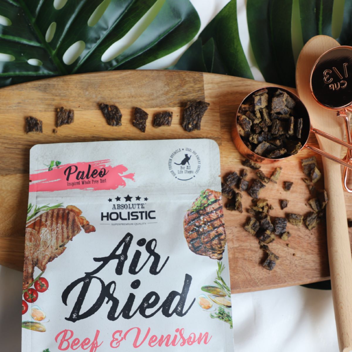 Absolute Holistic Air Dried Food for Cats - Beef & Venison (500g)