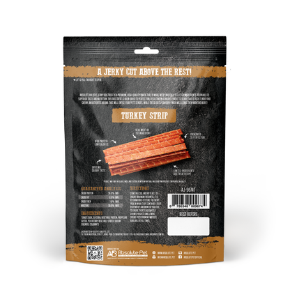 Absolute Holistic Grain Free Dog Treats | Turkey Jerky Loin Strip