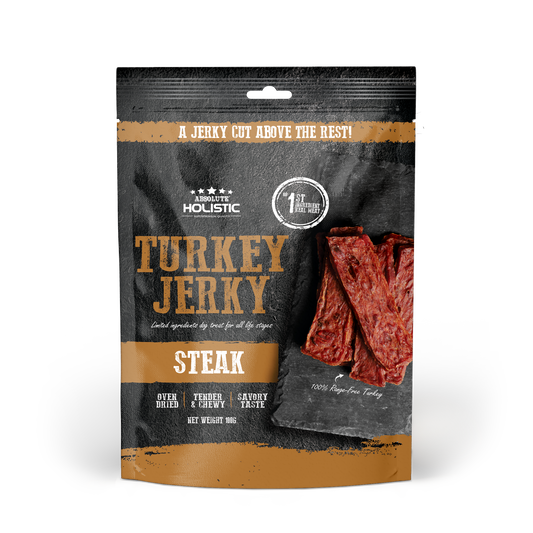 Absolute Holistic Grain Free Treats for Dog | Turkey Jerky Steak