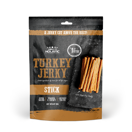 Absolute Holistic Grain Free Dog Treats | Turkey Jerky Loin Stick