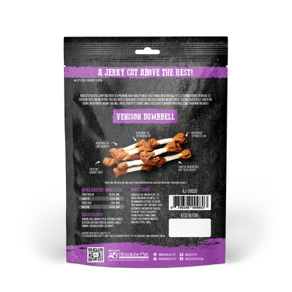 Absolute Holistic Grain Free Treats for Dog - Venison Jerky Dumbbell (100g)