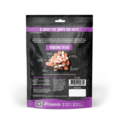 Absolute Holistic Grain Free Treats for Dog - Venison Jerky Sushi (100g)