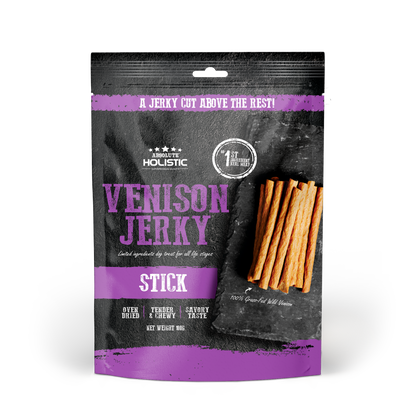 Absolute Holistic Grain Free Dog Treats | Venison Jerky Loin Stick