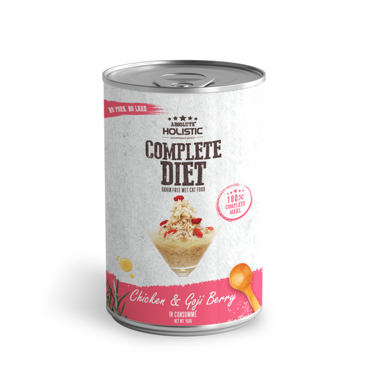 Absolute Holistic Complete Diet for Cats | Chicken & Goji Berry