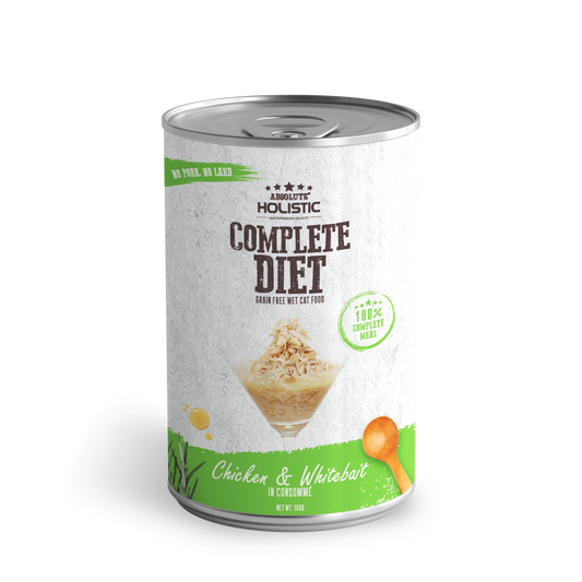 Absolute Holistic Complete Diet for Cats | Chicken & Whitebait