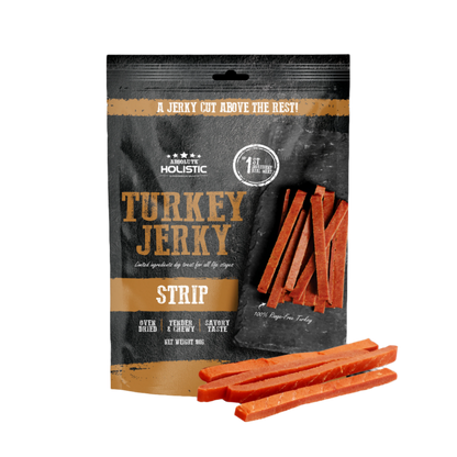 Absolute Holistic Grain Free Dog Treats | Turkey Jerky Loin Strip