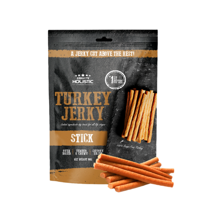 Absolute Holistic Grain Free Dog Treats | Turkey Jerky Loin Stick