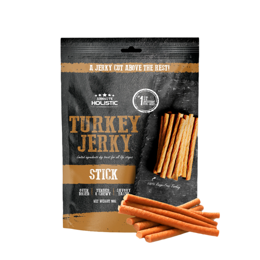 Absolute Holistic Grain Free Dog Treats | Turkey Jerky Loin Stick