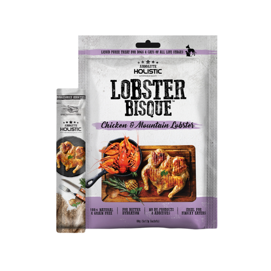 Absolute Holistic Liquid Bisque Treats | Chicken & Lobster Bisque