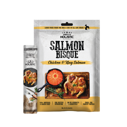 Absolute Holistic Liquid Bisque Treats | Chicken & King Salmon Bisque