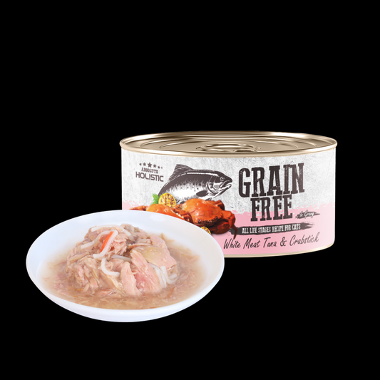 Absolute Holistic Grain Free for Cats | White Meat Tuna & Crabstick