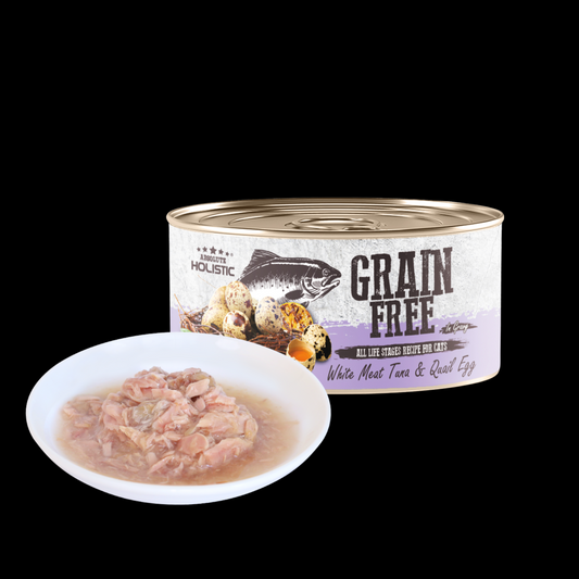 Absolute Holistic Grain Free for Cats | White Meat Tuna & Quail Egg