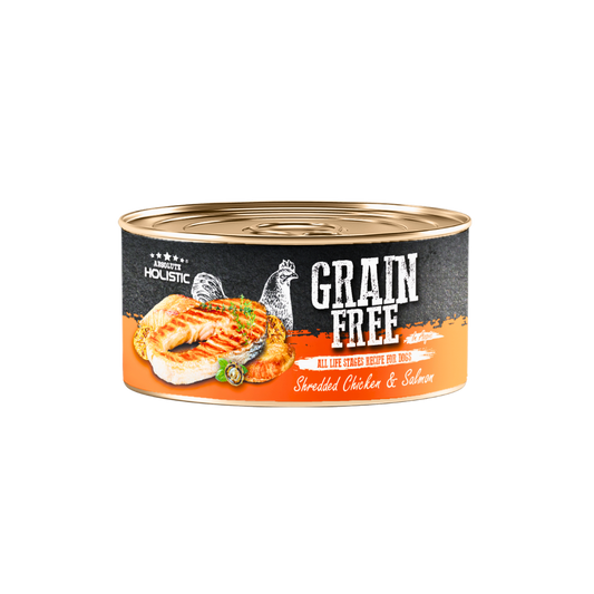 Absolute Holistic Grain Free for Dog | Shredded Chicken & Salmon