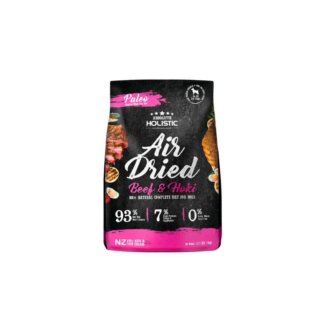 Absolute Holistic Air-Dried Dog Food | Paleo Diet for Dogs