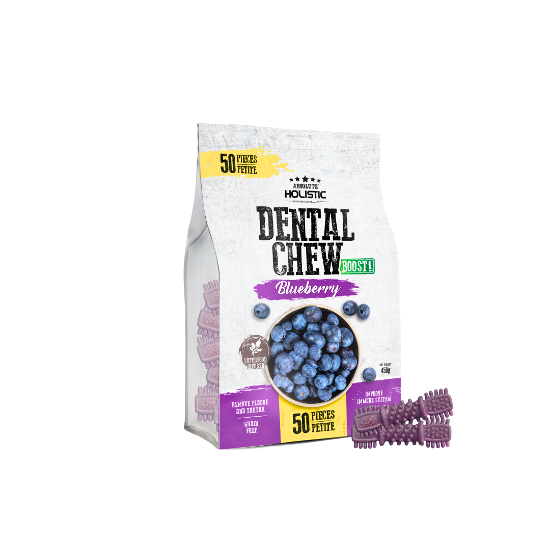Absolute Holistic Dental Chews Jumbo Pack BOOST | Blueberry