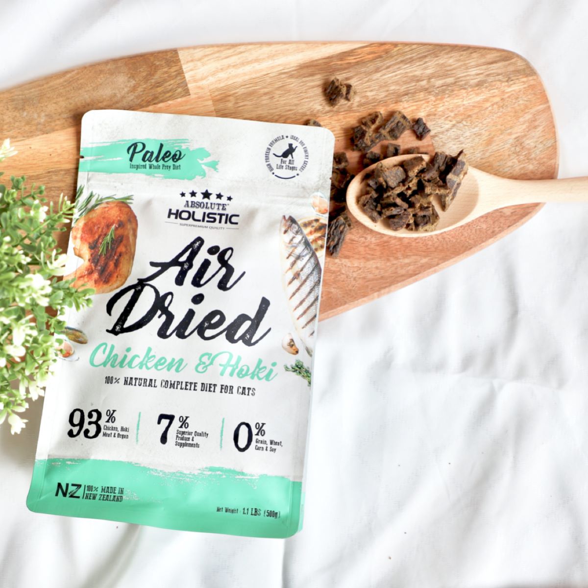 Absolute Holistic Air Dried Food for Cats - Chicken & Hoki (500g)