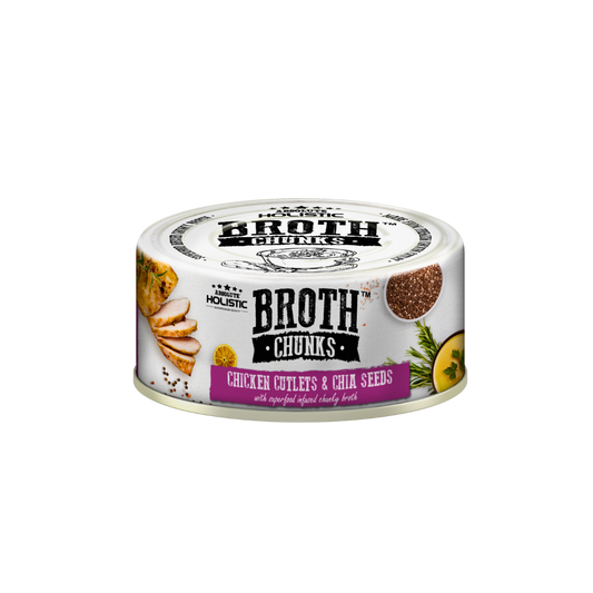 Absolute Holistic Broth Chunks | Chicken Cutlets & Chia Seeds