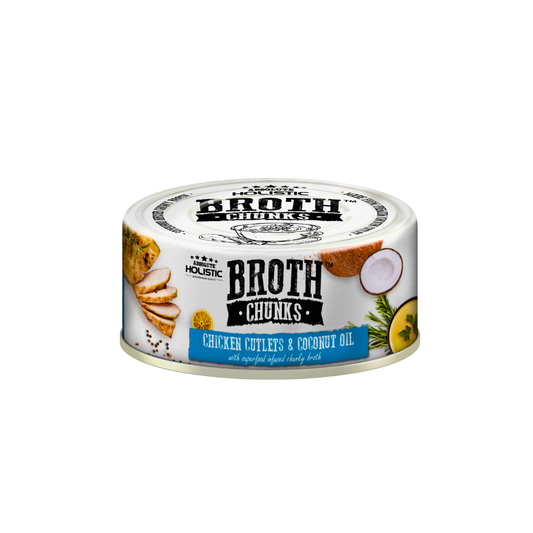 Absolute Holistic Broth Chunks | Chicken Cutlets & Coconut Oil