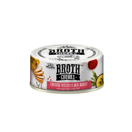 Absolute Holistic Broth Chunks | Chicken Cutlets & Goji Berry