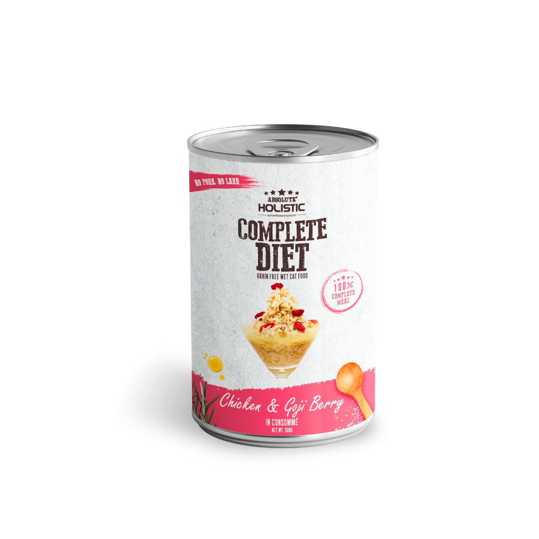 Absolute Holistic Complete Diet for Cats | Chicken & Goji Berry