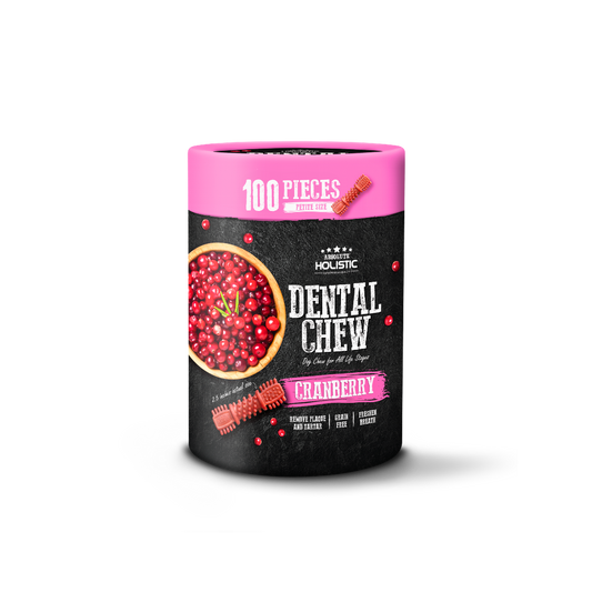 Absolute Holistic Dental Chew Cranberry Value Tub Petite Size