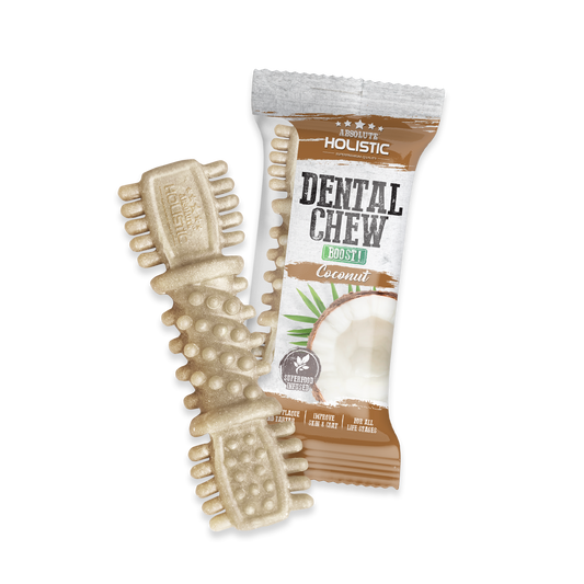 Absolute Holistic BOOST Dental Chew for Dogs - Coconut (4") | Infused with Superfood