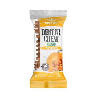 Absolute Holistic BOOST Dental Chew for Dogs - Pumpkin (4") | Infused with Superfood