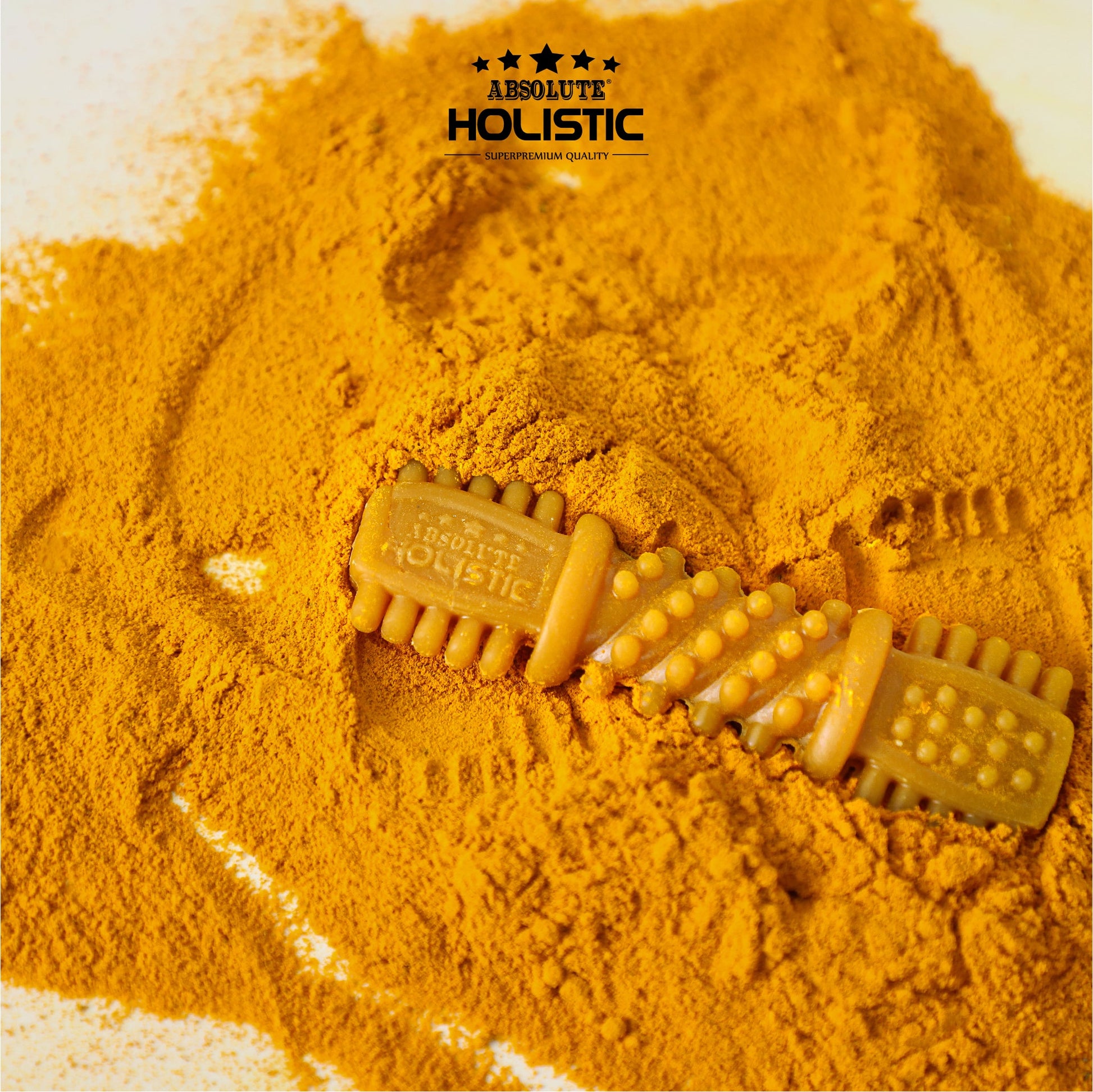 Absolute Holistic BOOST Dental Chew for Dogs - Turmeric (4") | Infused with Superfood