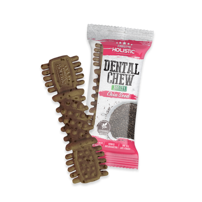 Absolute Holistic BOOST Dental Chew for Dogs - Chia Seed (4") | Infused with Superfood