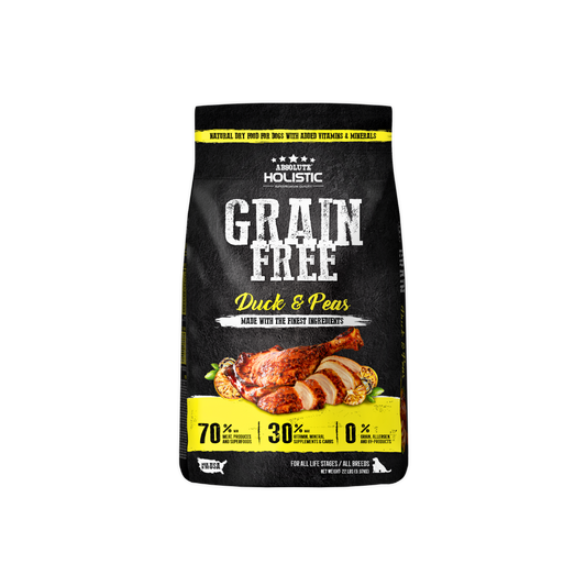 Absolute Holistic Dog Kibbles | Grain Free Duck & Peas