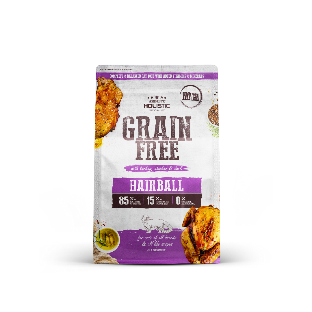Absolute Holistic Grain Free Kibbles for Cats | Hairball