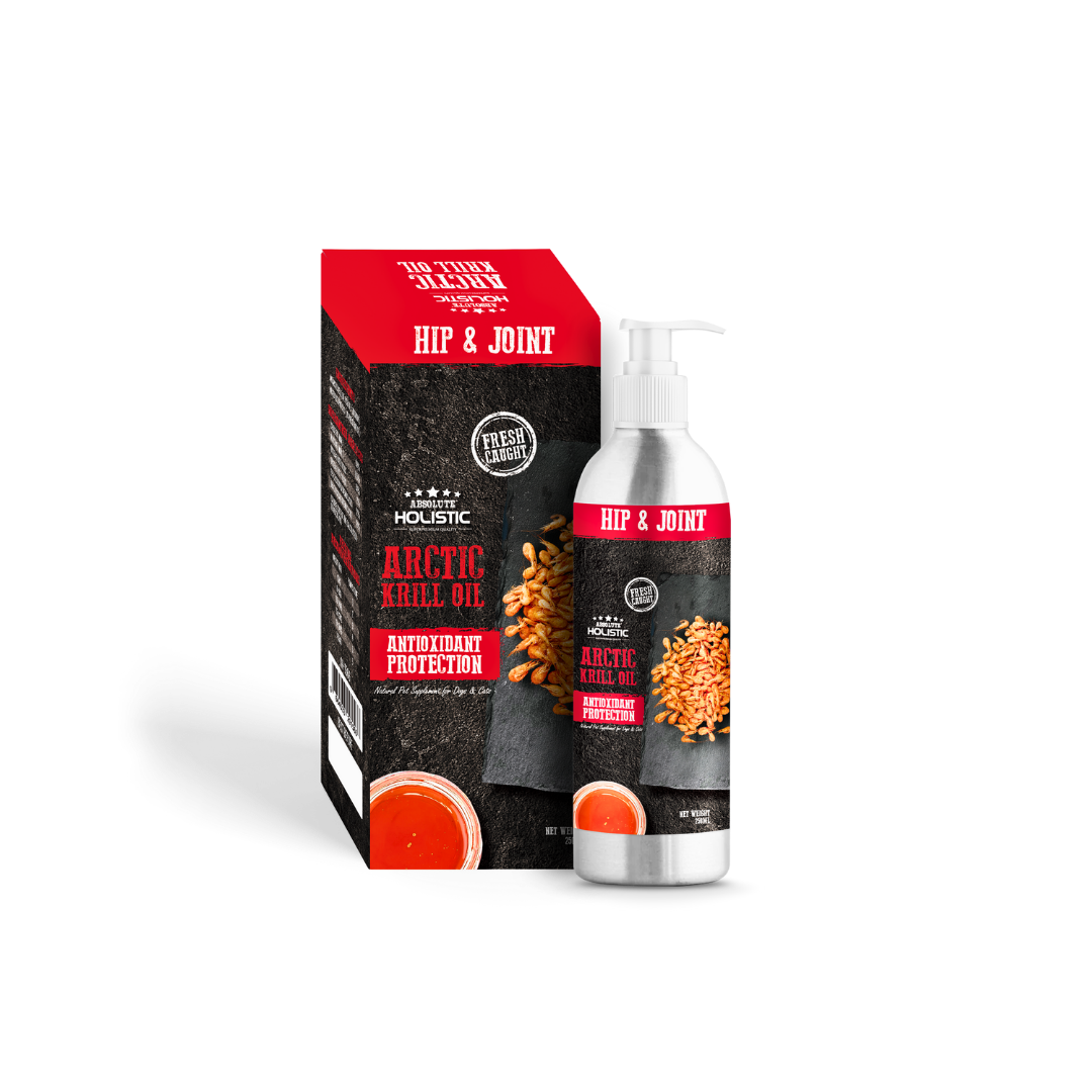 Absolute Holistic Fresh Caught Arctic Krill Oil Pet Supplement for Cats & Dogs