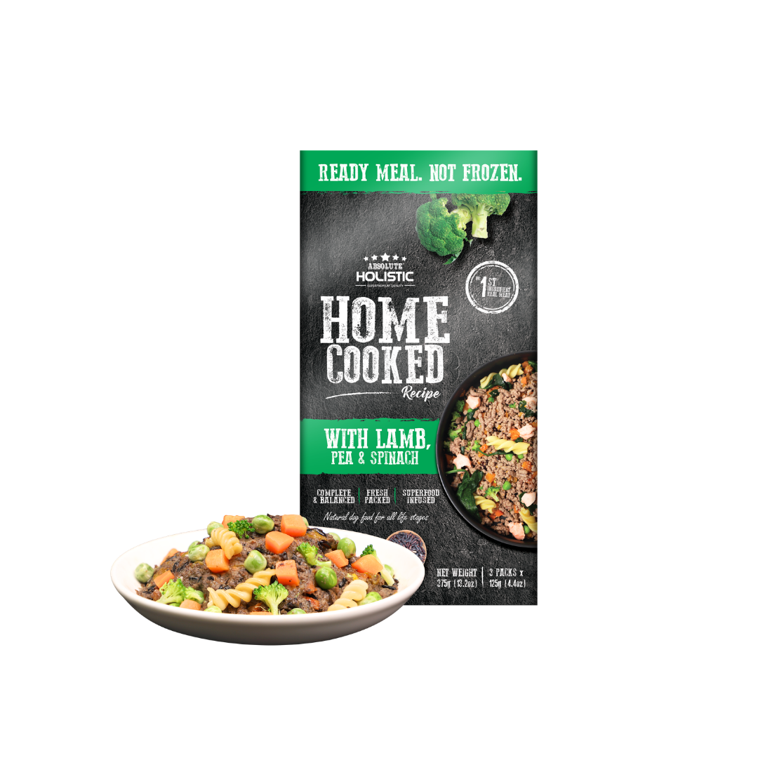 Absolute Holistic Home Cooked Recipe | Lamb, Peas & Spinach (Trial Pack)