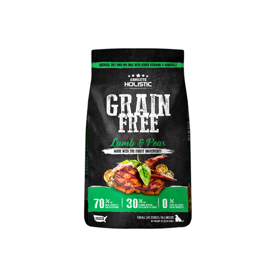 Absolute Holistic Dog Kibbles | Grain Free Lamb & Peas