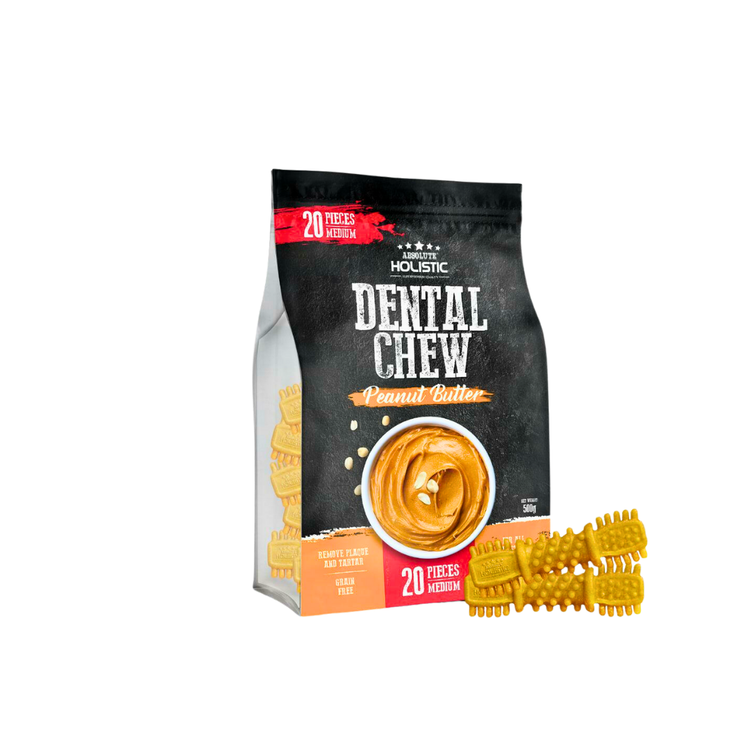Absolute Holistic Dental Chews Jumbo Pack Boost | Peanut Butter