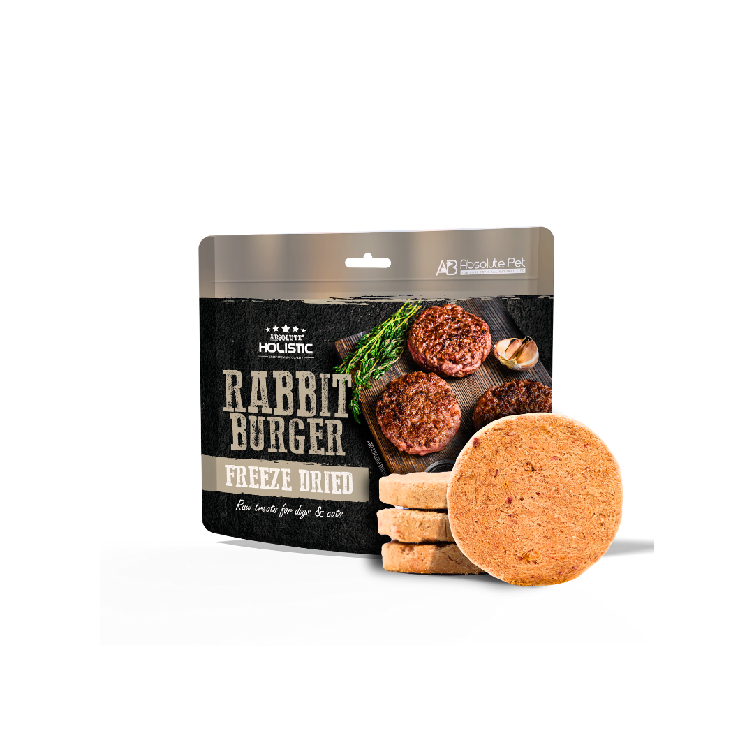 Absolute Holistic Freeze Dried Treats | Rabbit Burger