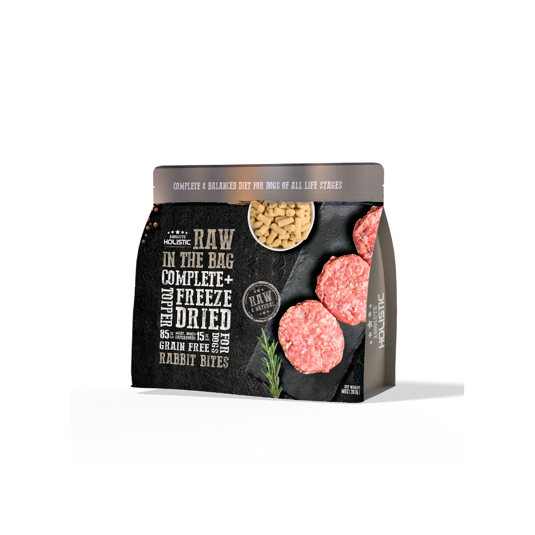 Absolute Holistic Freeze Dried Raw In The Bag | Rabbit Bites