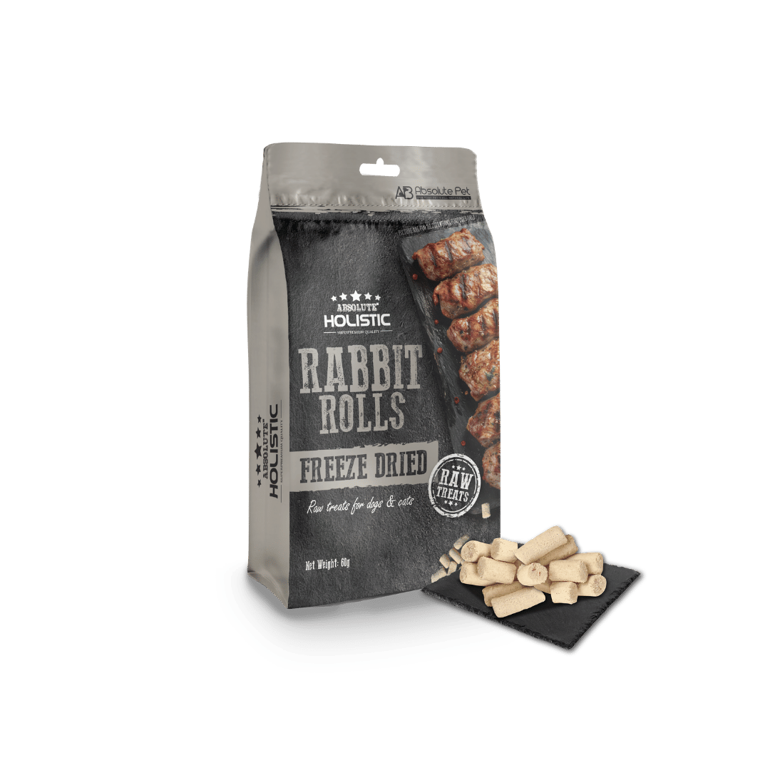 Absolute Holistic Freeze Dried Treats | Rabbit Rolls