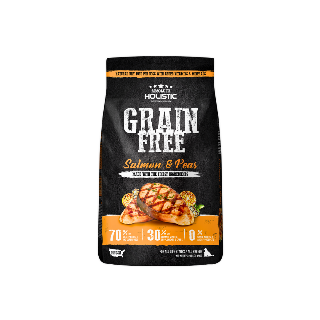 Absolute Holistic Dog Kibbles | Grain Free Salmon & Peas