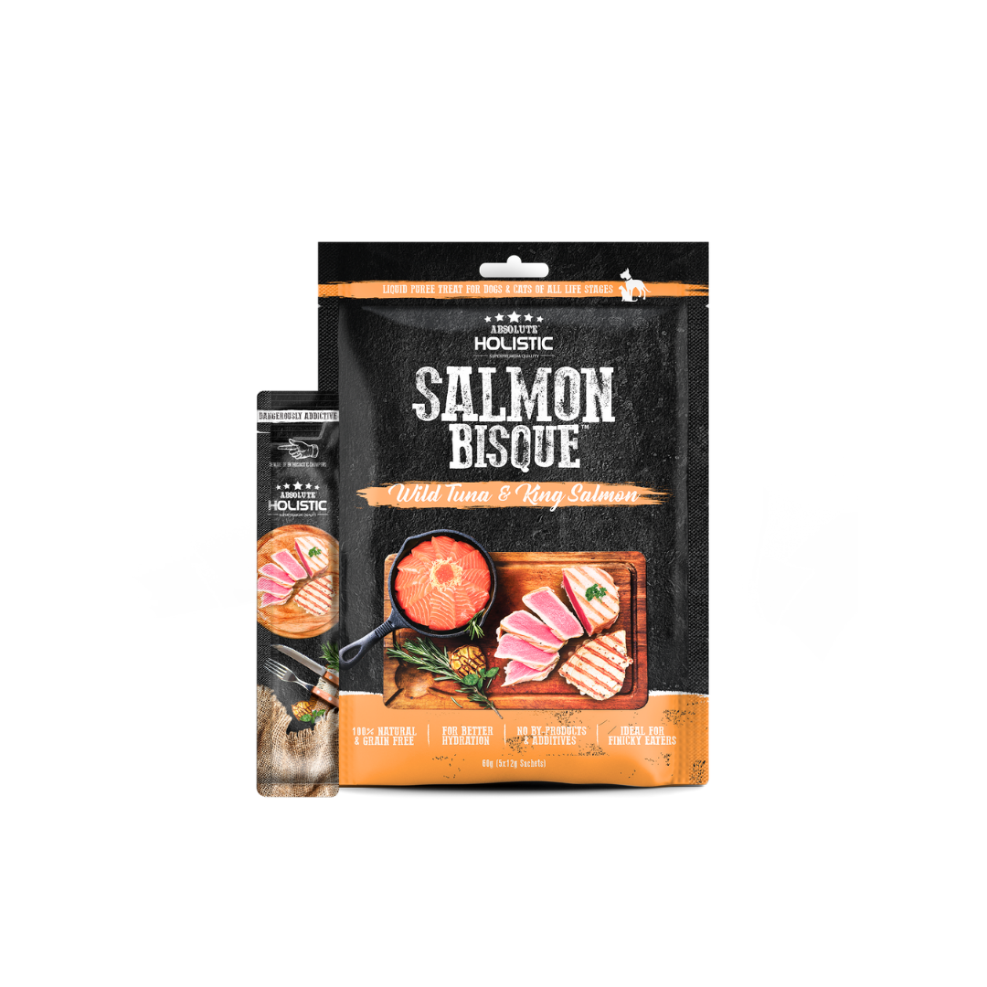 Absolute Holistic Liquid Bisque Treats | Tuna & Salmon