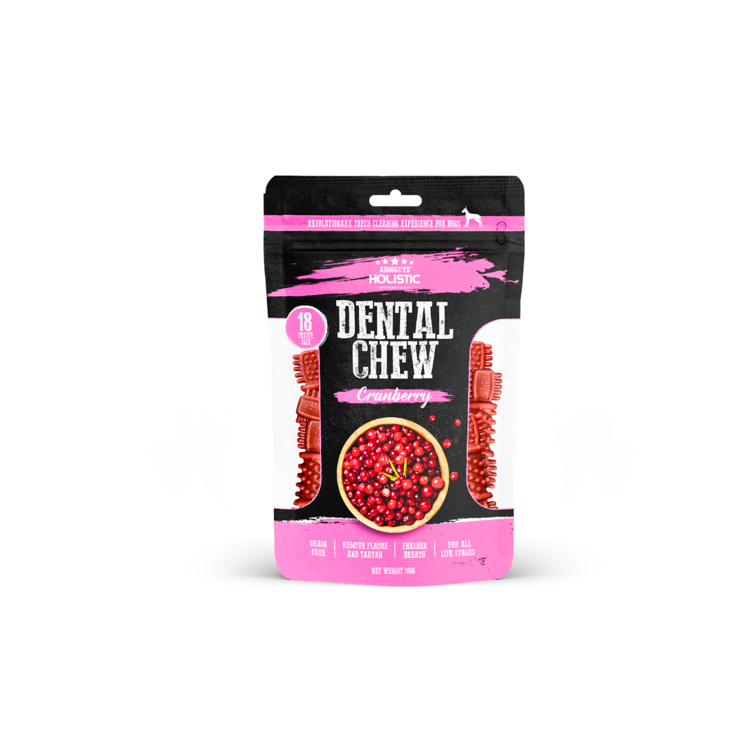 Absolute Holistic Value Pack Dental Chews for Dogs -  Cranberry