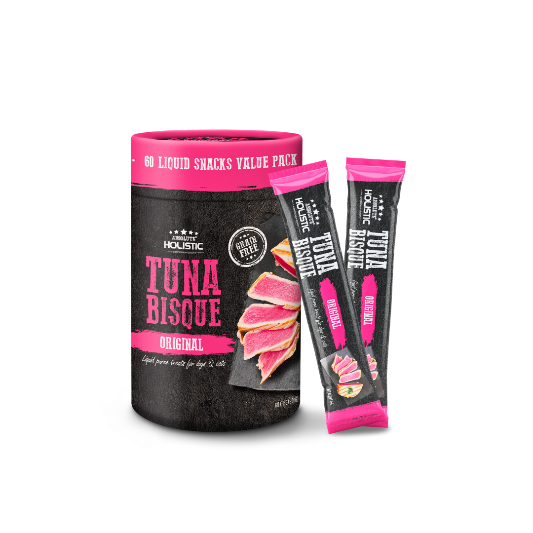 Absolute Holistic Liquid Treats for Cats & Dogs - Tuna Bisque Original (Tub)